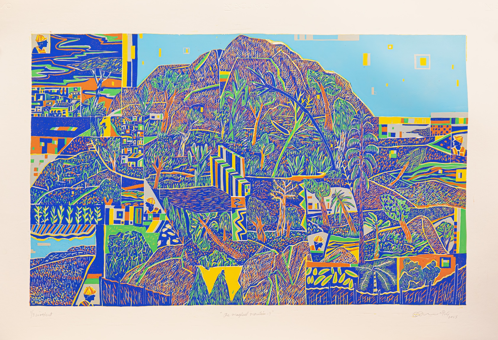 Anilakumar Govindappa, woodcut, contemporary art, spaces